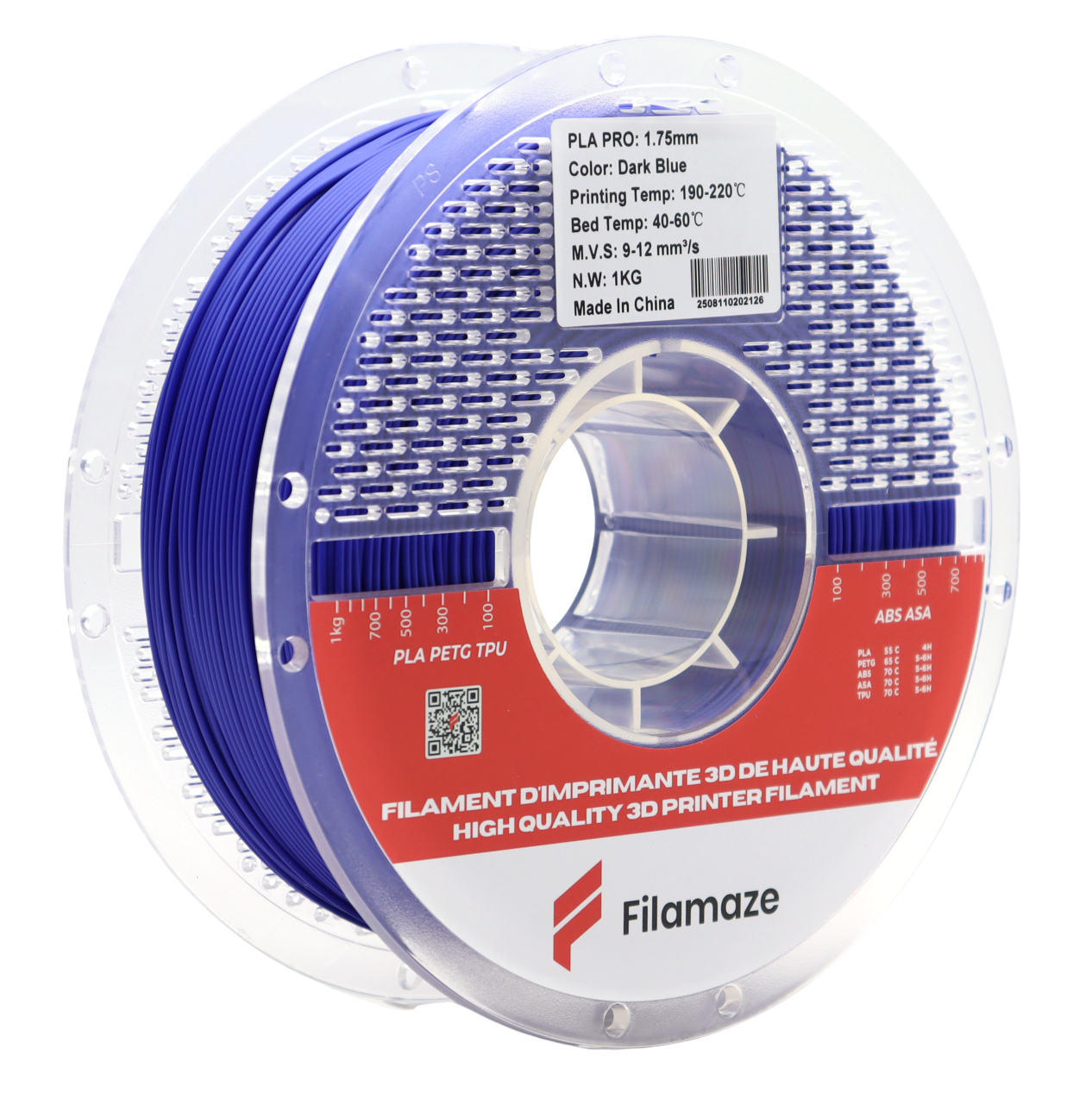 PLA PRO - DARK BLUE 1.75MM (1KG)