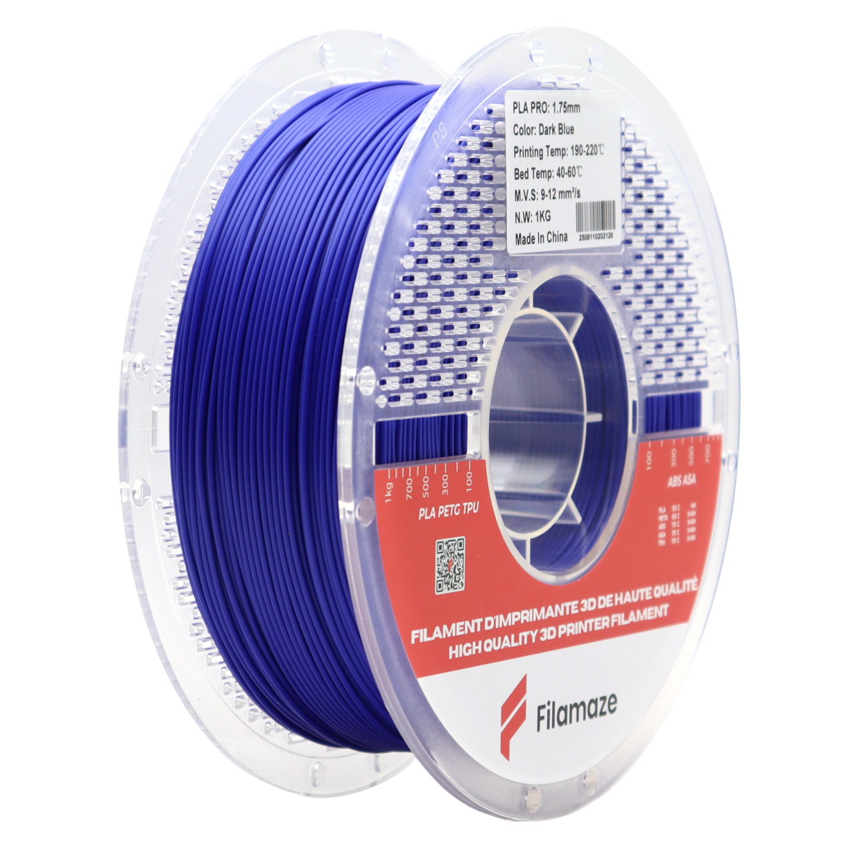 PLA PRO - DARK BLUE 1.75MM (1KG)