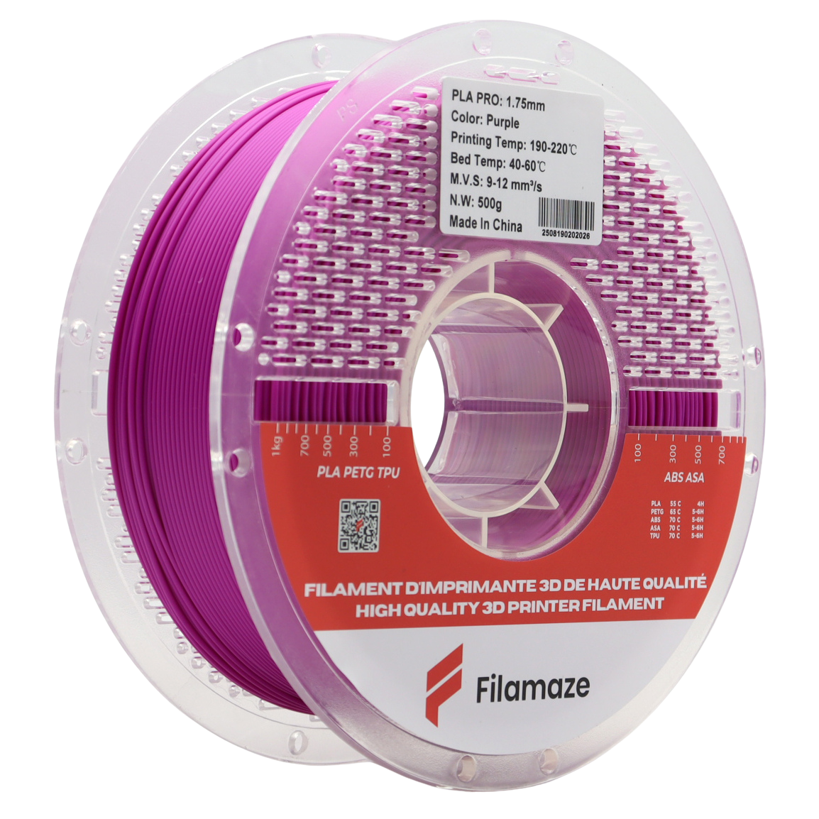 PLA PRO - PURPLE 1.75MM (1KG)