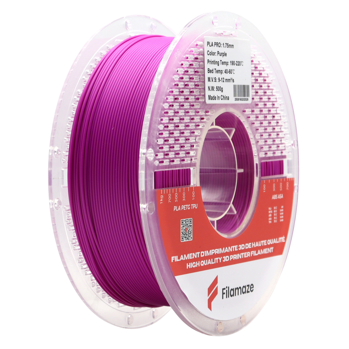 PLA PRO - PURPLE 1.75MM (1KG)