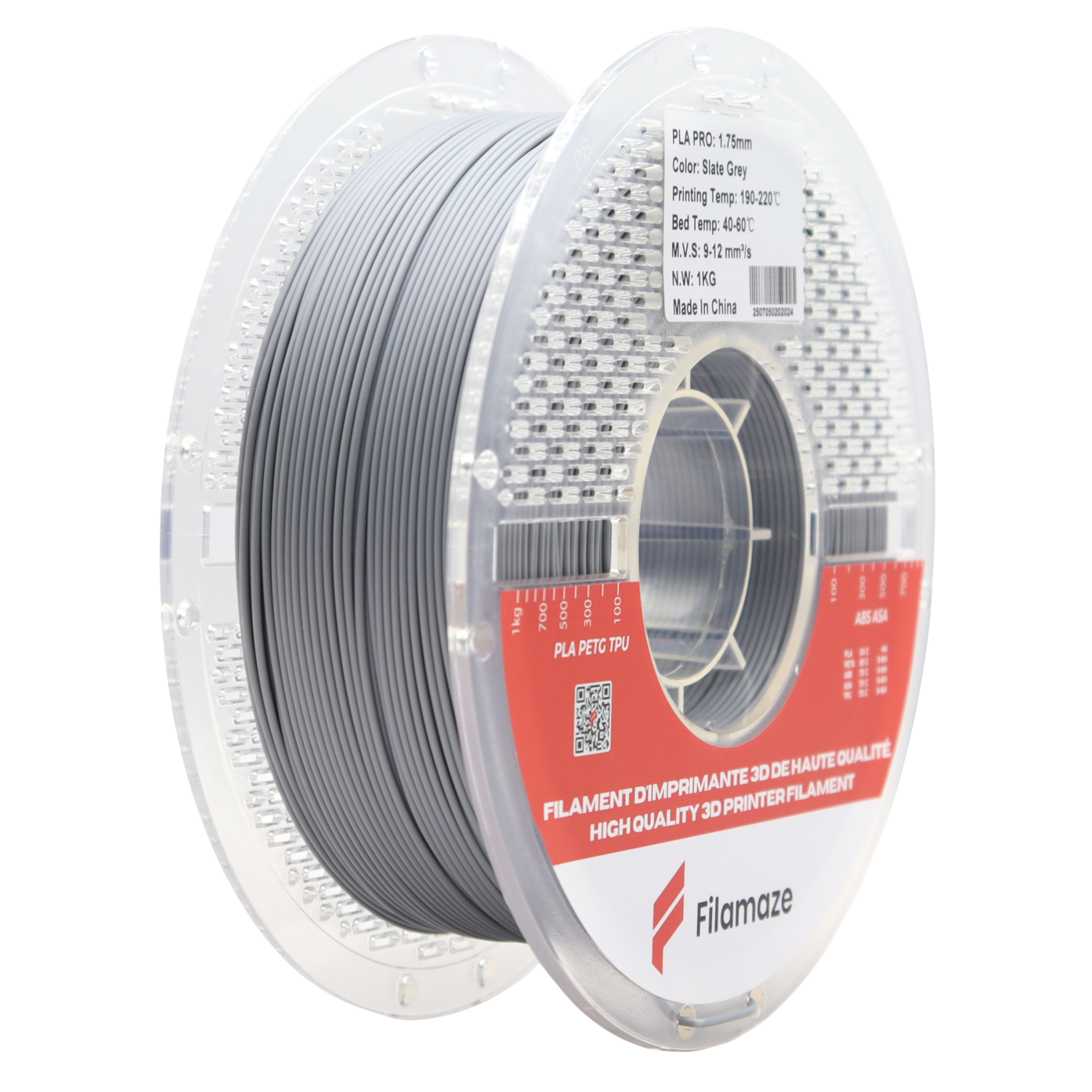 PLA PRO - SLATE GREY 1.75MM (1KG)