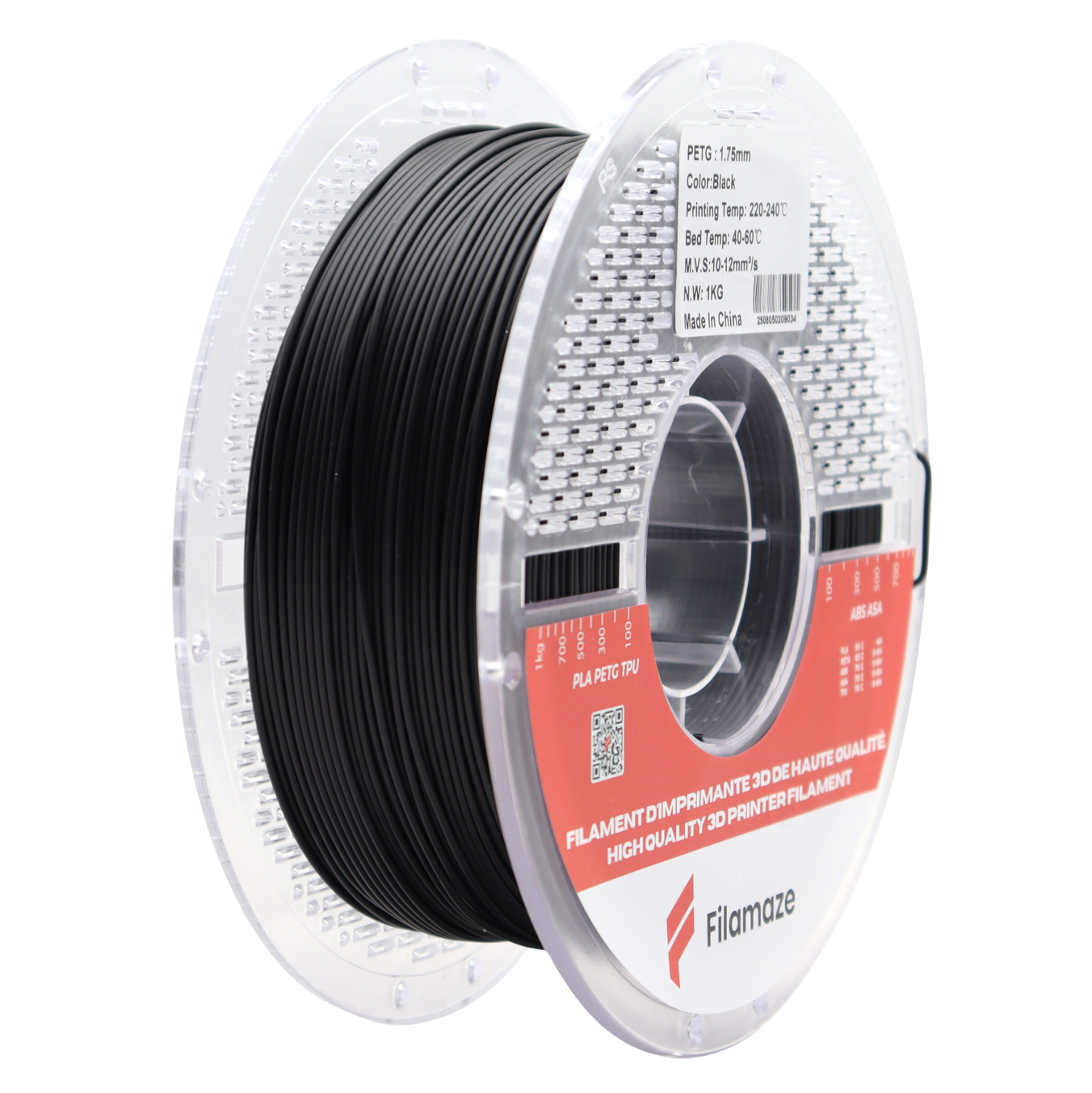 PETG - BLACK  1.75MM (1KG)