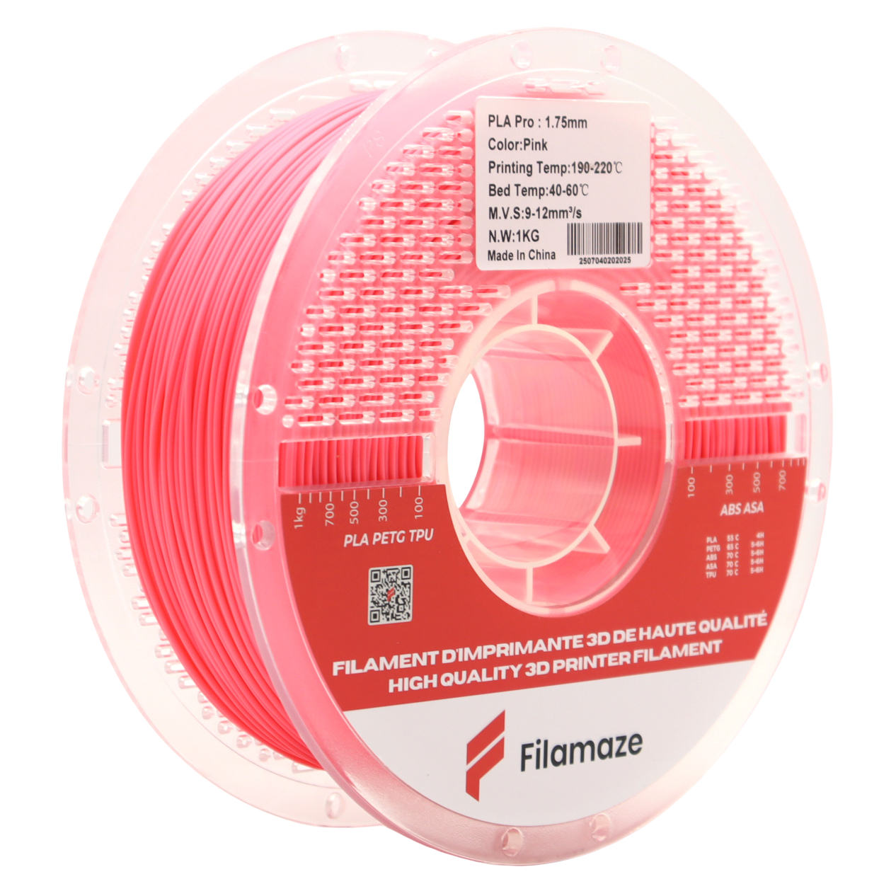 PLA PRO - PINK  1.75MM (1KG)