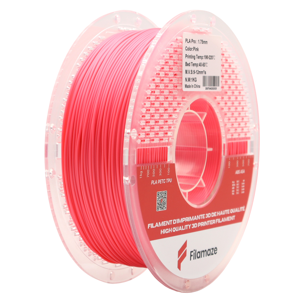PLA PRO - PINK  1.75MM (1KG)