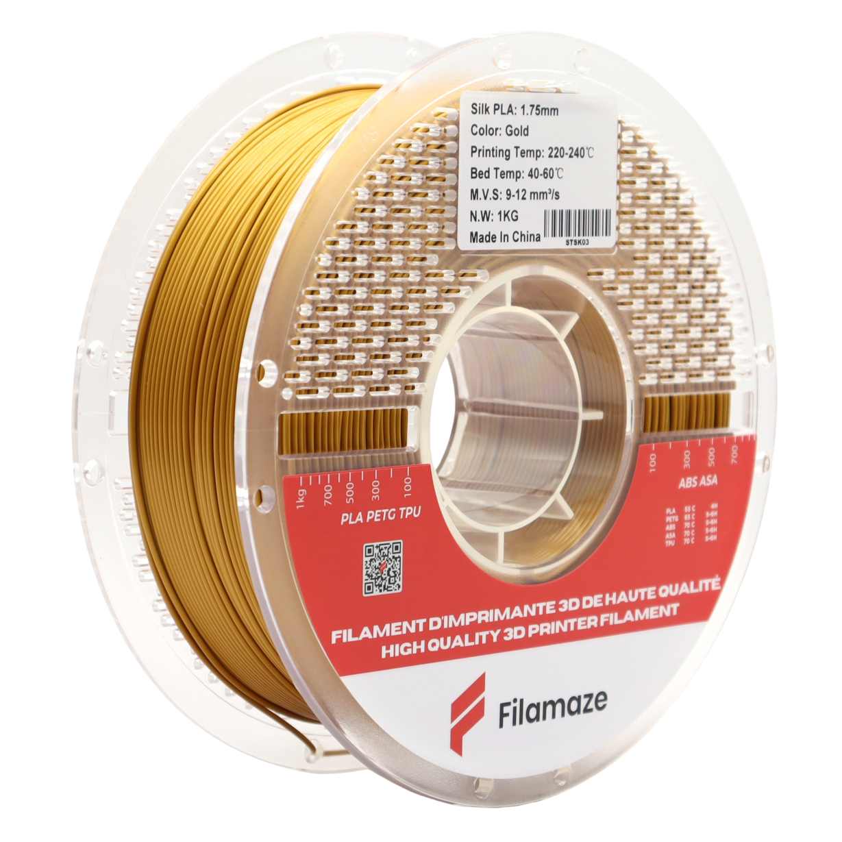 PLA SILK - GOLD  1.75MM (1KG)