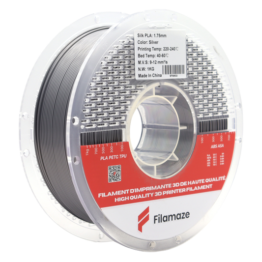 PLA SILK - SILVER  1.75MM (1KG)